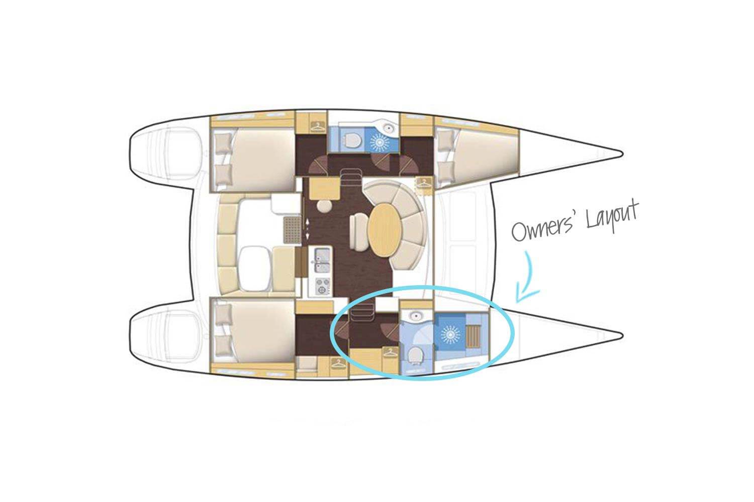 Layout of a Lagoon 380