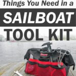 pin of tool bag sitting on a boat dock