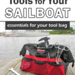 tool bag on boat dock