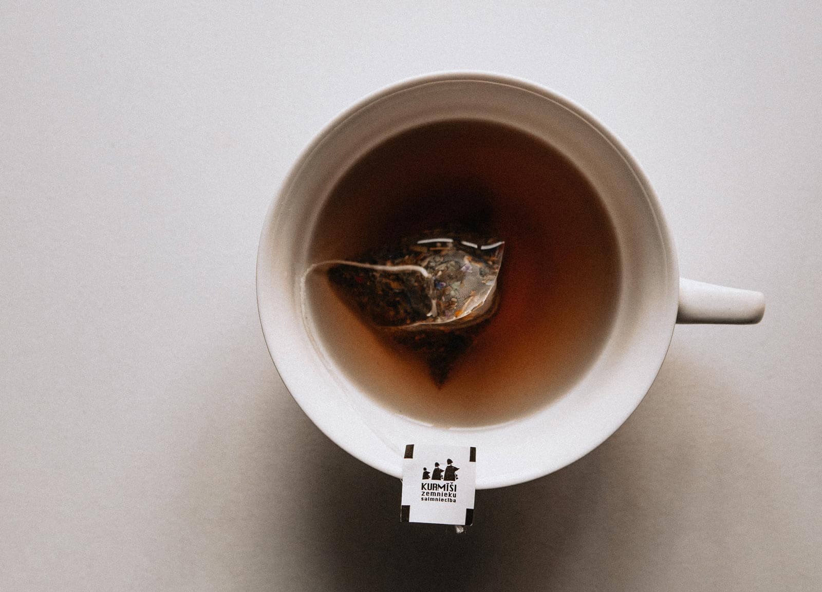 tea steeping in mug