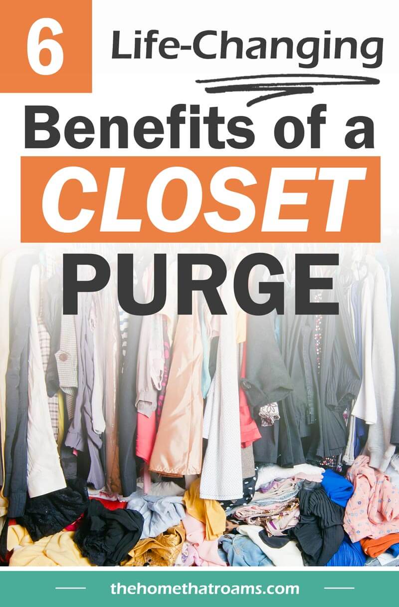 pin of clothes stuffed in a closet with clothes piled below on the floor