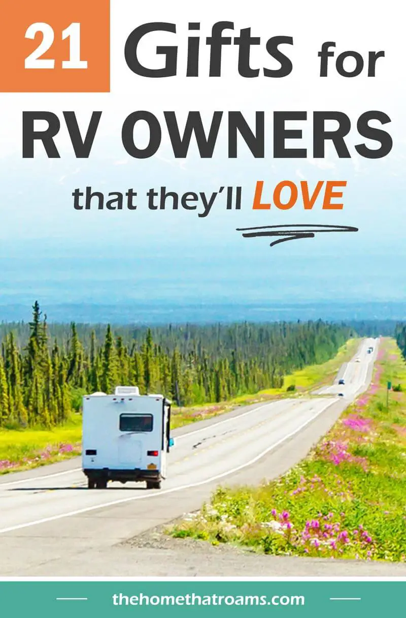 pin of RV driving down open road
