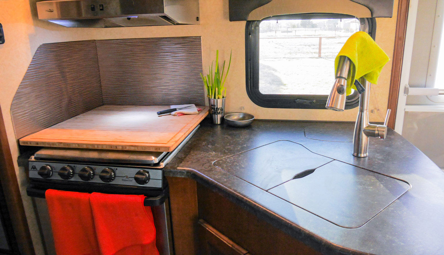 RV kitchen sink and stove/oven cover