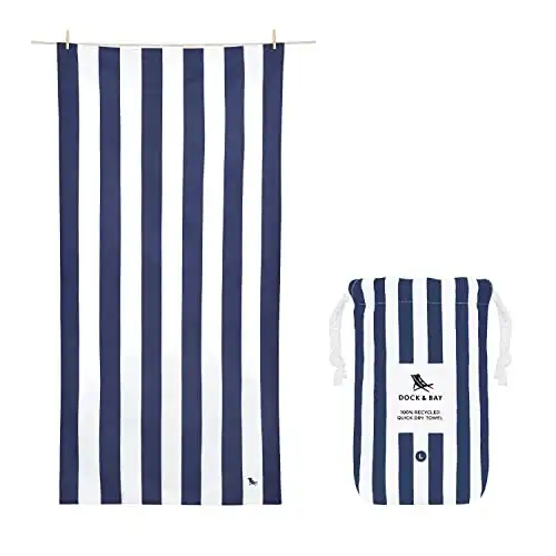 Dock & Bay Beach Towel for Travel - Lightweight and Quick-Dry