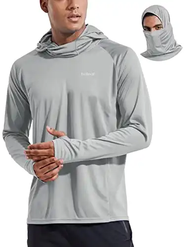 BALEAF Men's Long Sleeve Hoodie Shirts UPF 50+ Sun Protection Lightweight