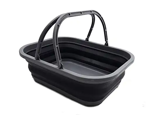 SAMMART 12L (3.17 gallon) Collapsible Tub with Handle