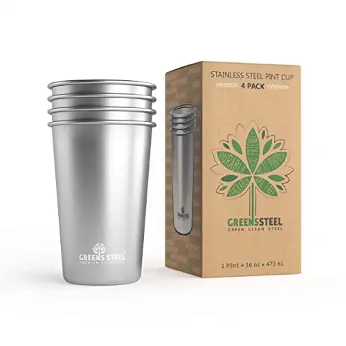 Premium Stainless Steel Cups 16 oz.