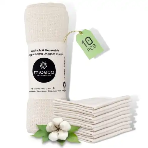 MioEco Reusable Paper Towels, Washable