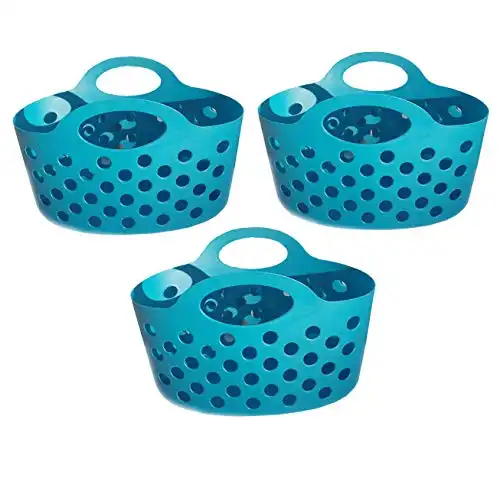 Plastic Basket with Handles for Organizing Pantry