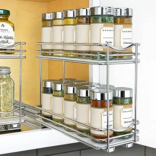 Pull-Out Spice Rack Organizer for Cabinet
