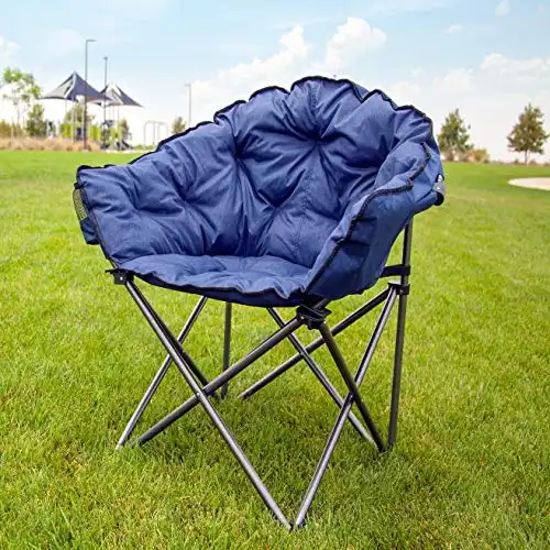 Padded Cushion Outdoor Folding Patio Chair
