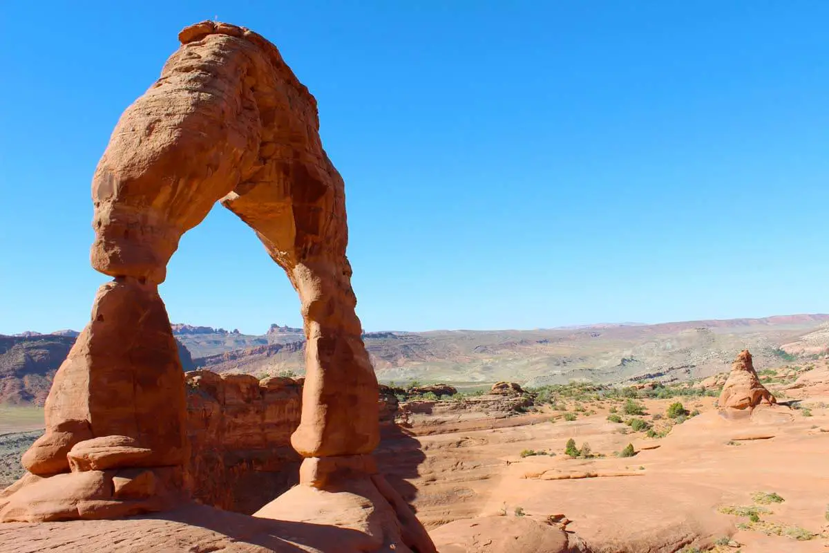 Famous arch in Arches National Park.