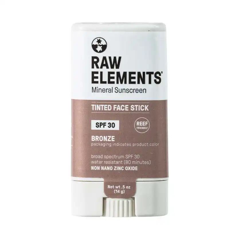 Raw Elements Tinted Face Stick All-Natural Mineral Sunscreen