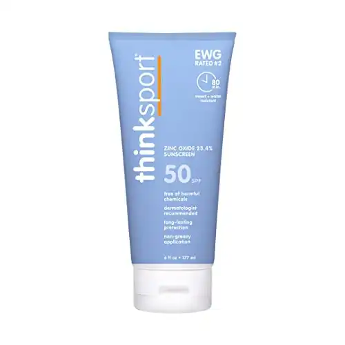Thinksport SPF 50+ Mineral Sunscreen – Safe, Natural Sunblock